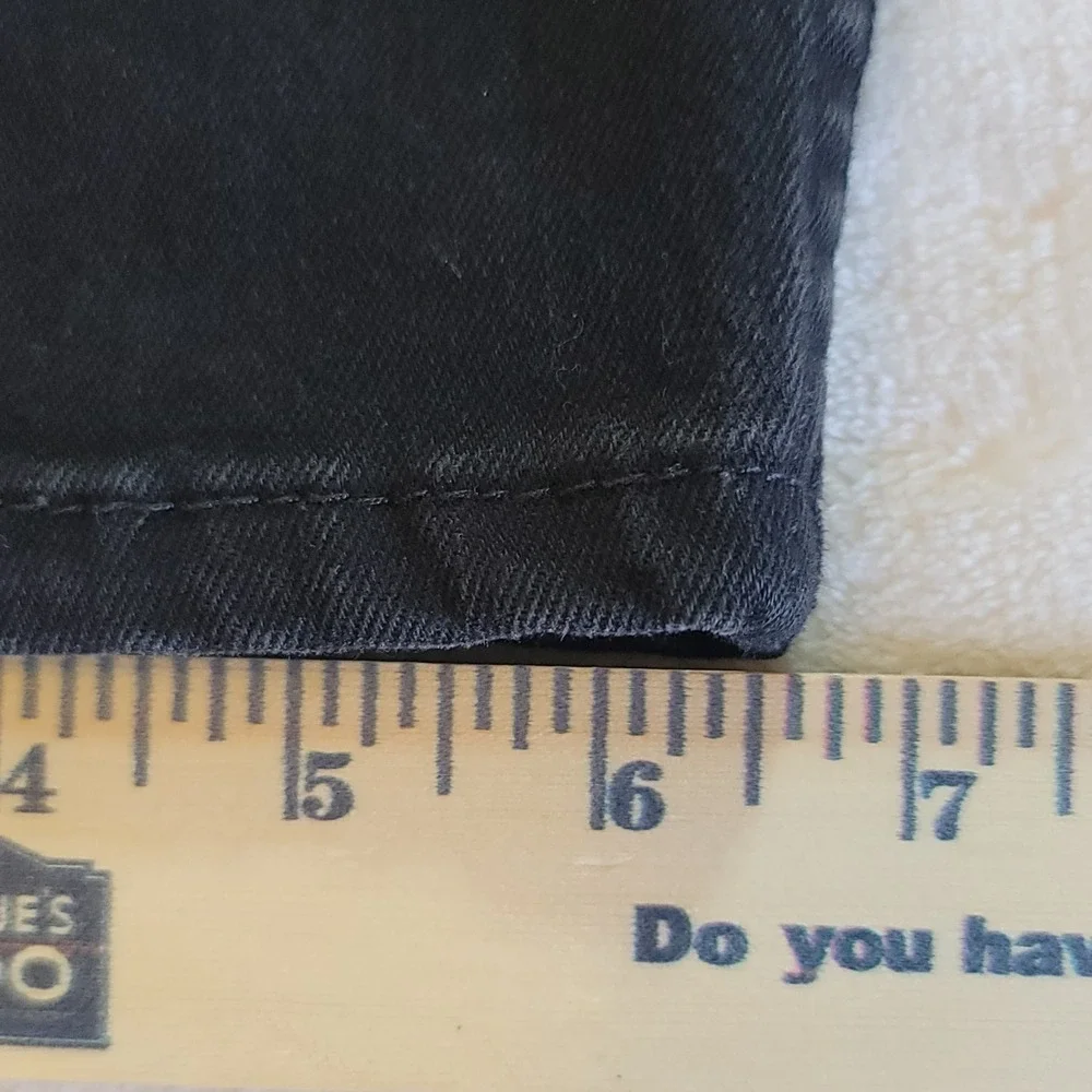 Levi's 512 Slim Taper Jeans Mens 38x30 Black Denim Waterless Tapered Leg Casual